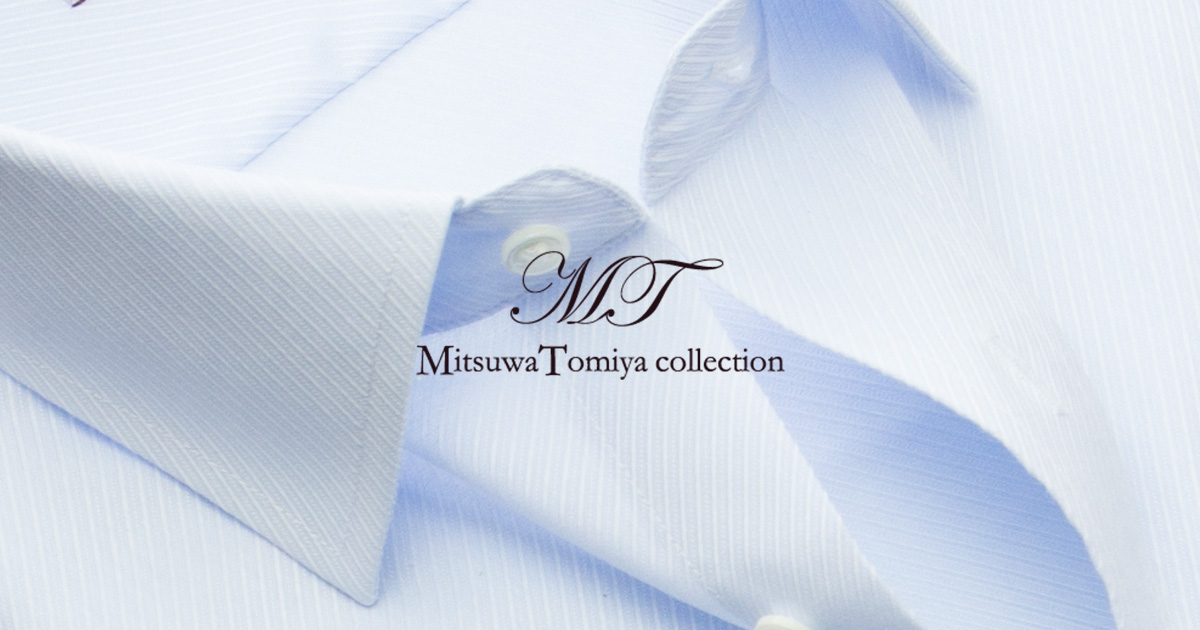 Mitsuwa Tomiya collection】ワイシャツ・メンズ・長袖・綿100 Mitsuwa Tomiya collection】ワイシャツ・メンズ・長袖・綿100
