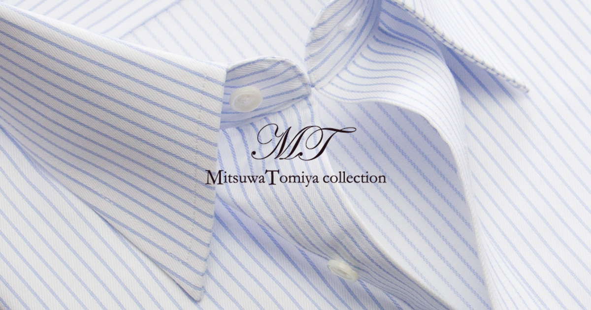Michiyaページです Mitsuwa Tomiya collection】ワイシャツ・メンズ・長袖・綿100%・形態